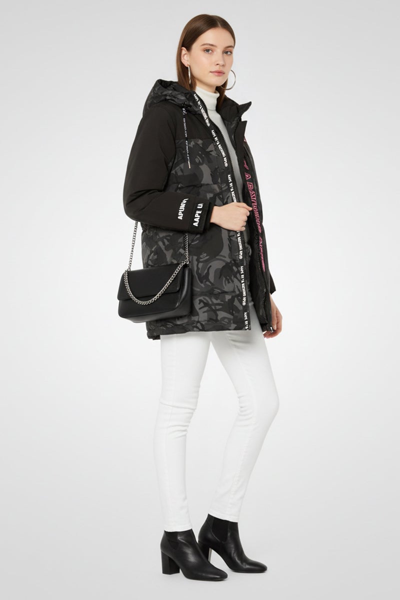 Aape By A Bathing Ape Women Camouflage Puffer Jacket, Multicolor - Image 1